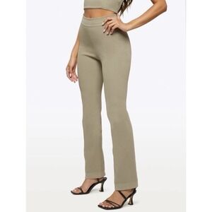 CUTS Coreflex Straight Leg Ribbed Pants M High Rise Bodycon Pull On Stretch $118
